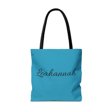 Load image into Gallery viewer, Personalized Name Jesus Loves Me Lamb Tote - Turquoise
