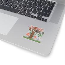 Cargar imagen en el visor de la galería, Jesus Loves Me transparent Sticker
